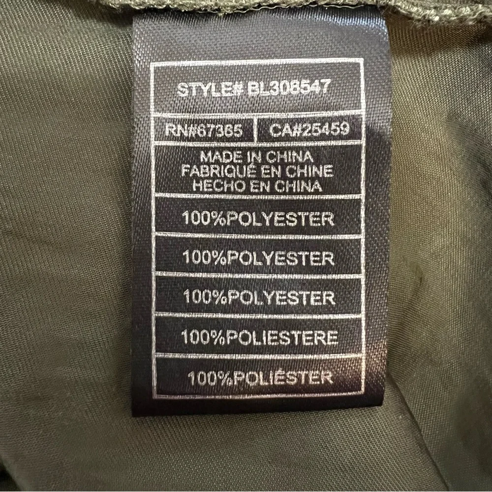Steve Madden Olive Green Women's Satin Dress - Picture 6 of 7